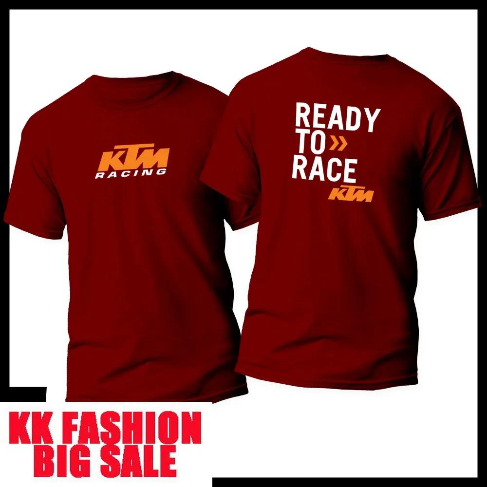 Nouveau T-shirt de sport décontracté unisexe en coton KTM 2026 pour la course moto, la conduite tout