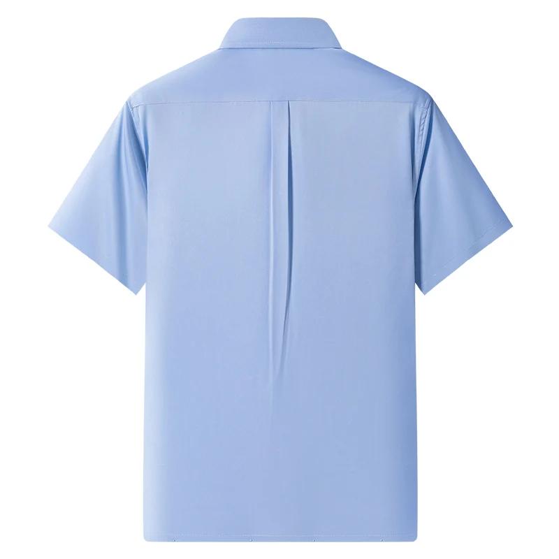 Chemises anti-déformables pour hommes Chemises provoqué à manches courtes pour hommes Slim Fit Camis