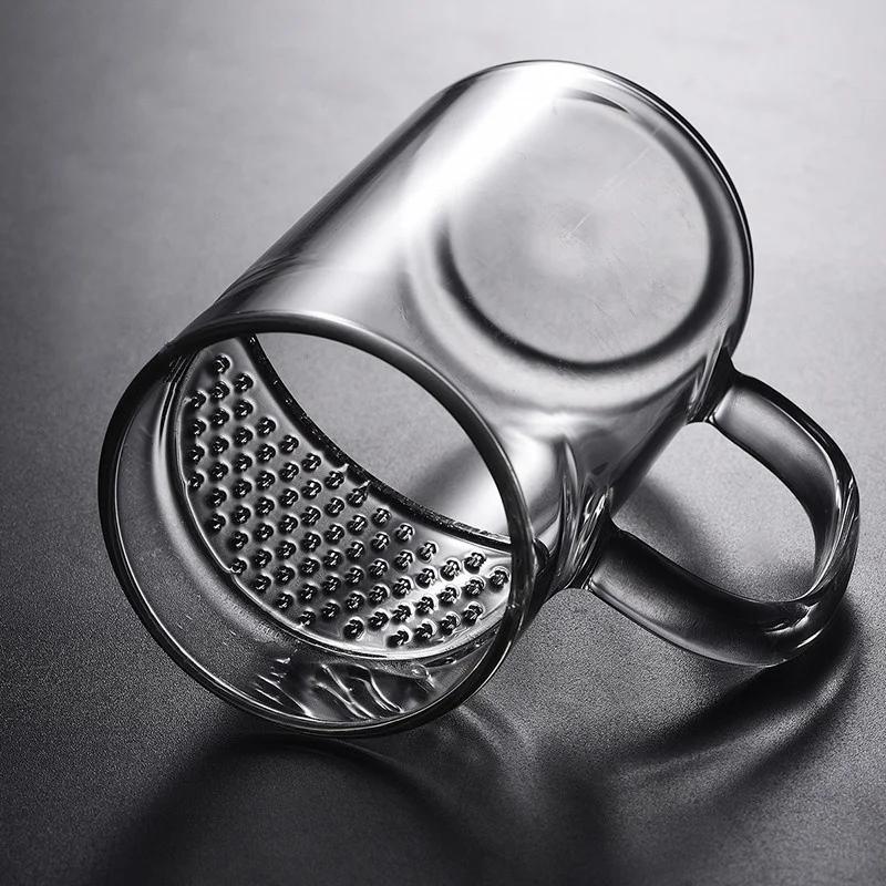 Tasse à thé vert en verre résistant à la chaleur avec filtre en croissant, tasse à thé domestique, f