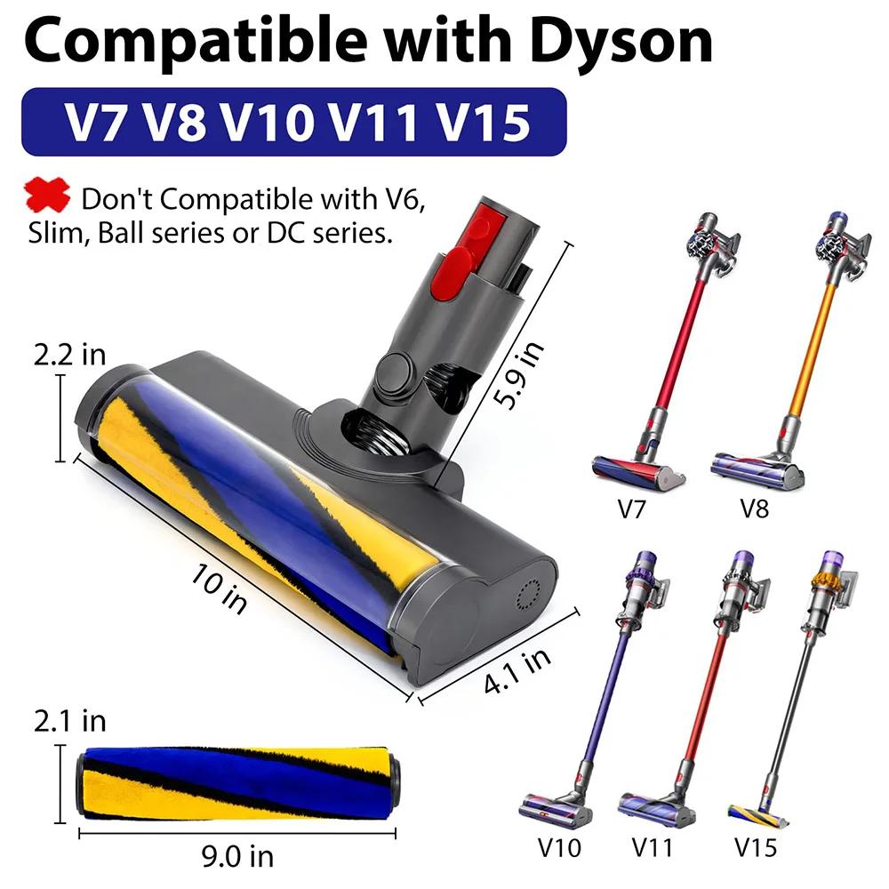 Brosse laser pour Dyson V8, V15, V10, V11, V7, remplacement de la tête de brosse à rouleau, pièces d