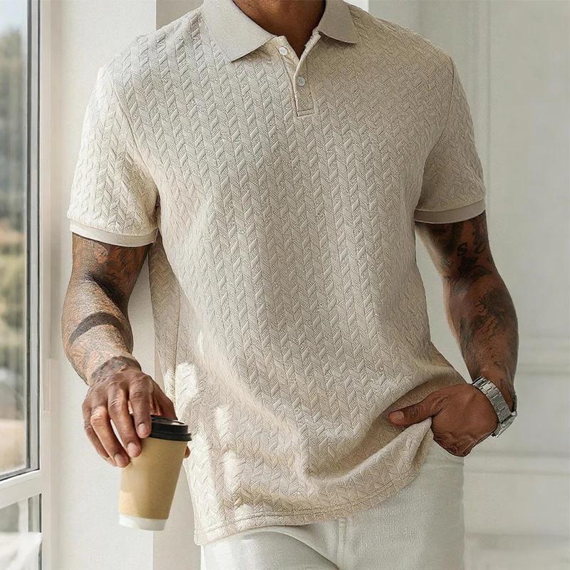 Polo d'été à manches courtes pour hommes, Streetwear, hauts de couleur unie, marque respirante