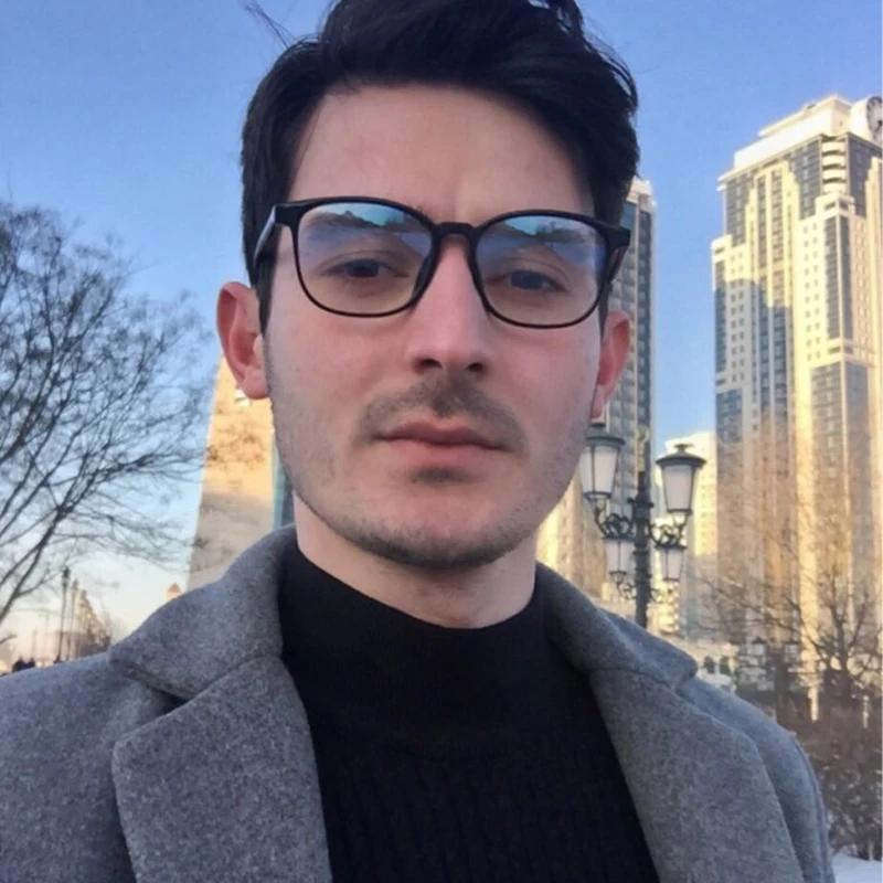 Lunettes d'ordinateur carrées transparentes, monture ronde Anti-lumière bleue pour femmes et hommes,
