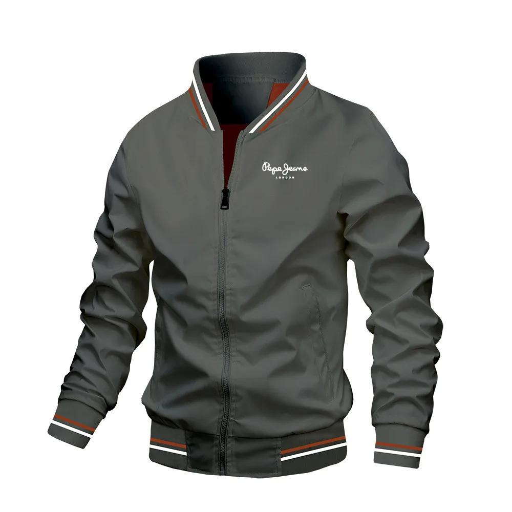 2025 printemps été Bomber veste hommes noir décontracté coupe ajustée Baseball hommes vestes nouvell