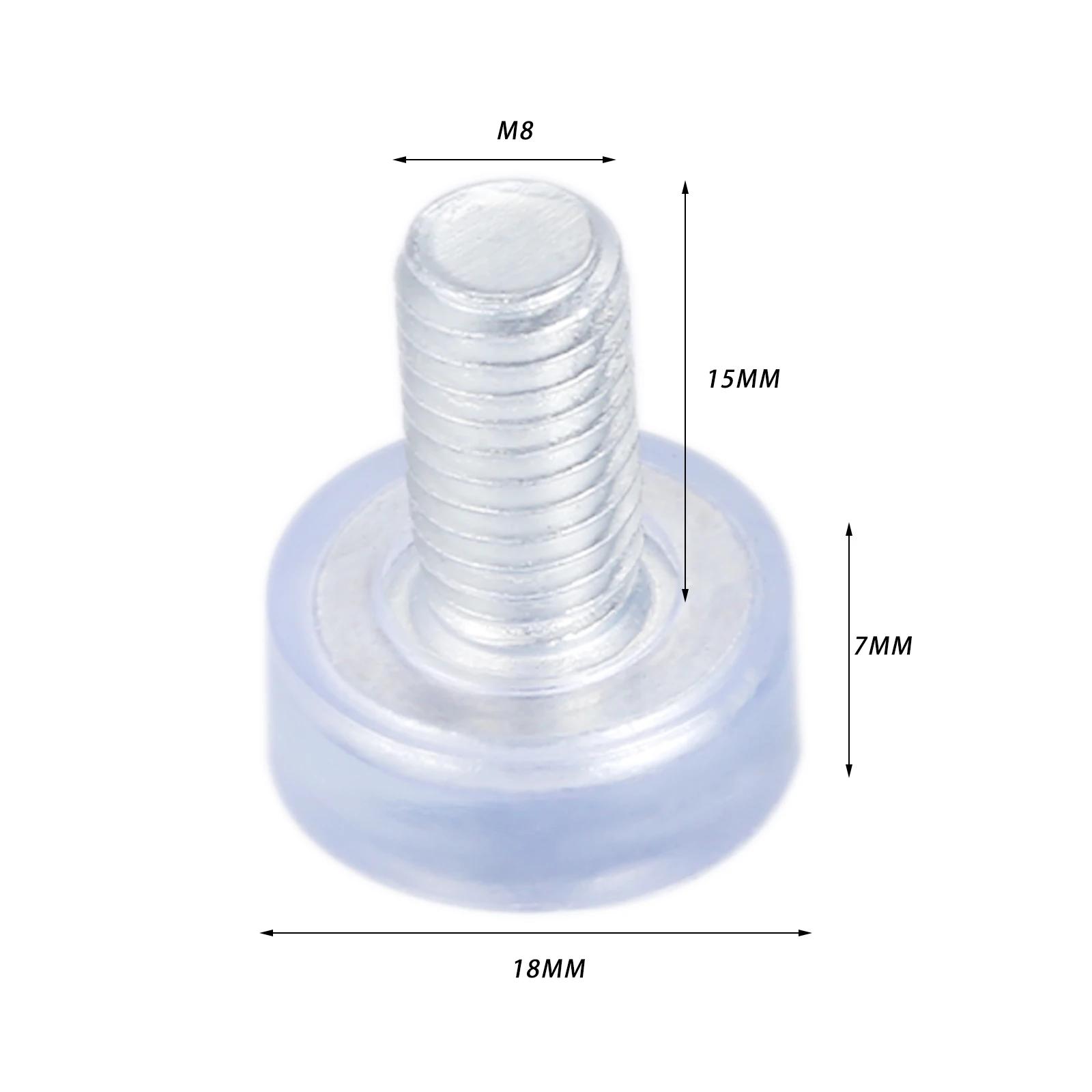 Pied de meuble réglable M6/M8 x 18mm, 10 pièces, vis de protection pour sol