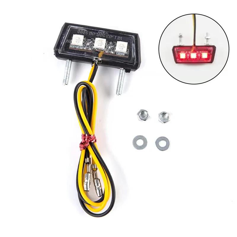 Lumière LED étanche pour plaque de planificateur de moto, modification, 12V