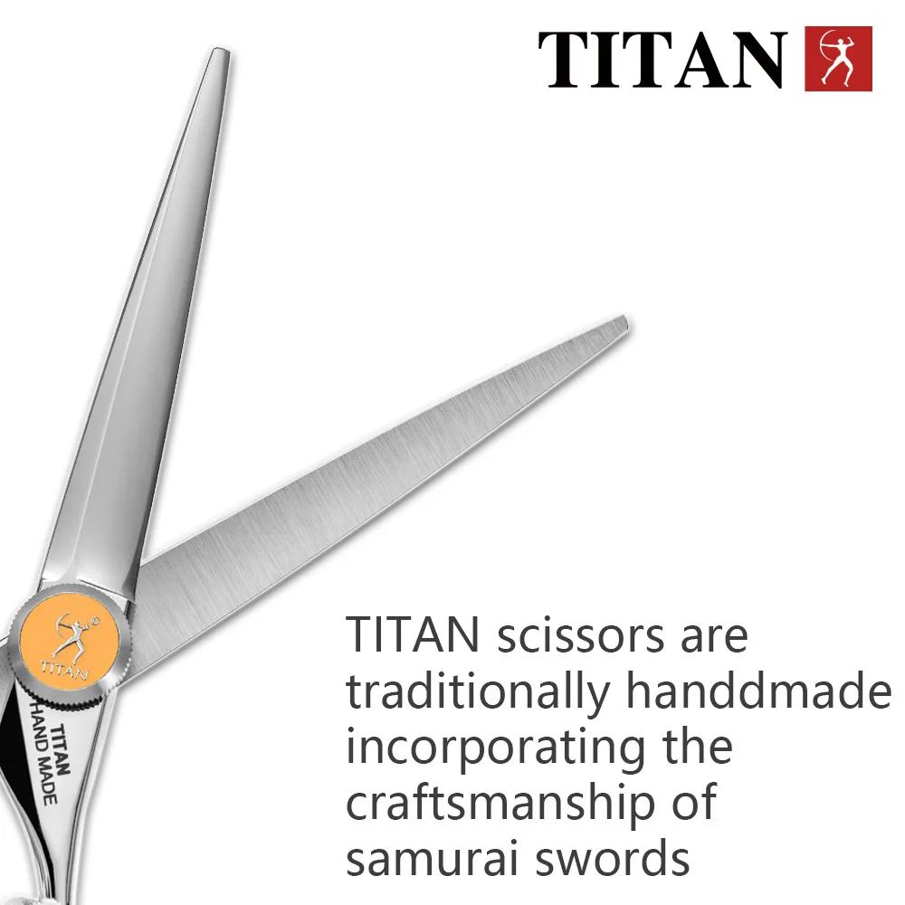 TITAN ciseaux de coiffeur professionnels ciseaux de coiffeur coupe de cheveux ensemble d'amincisseme