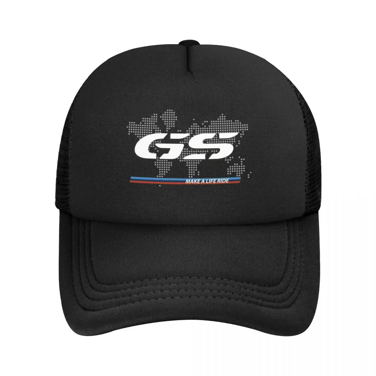 GS-Chapeau de camionneur de moto carte du monde, chapeaux de mode pour adultes, casquettes de soleil