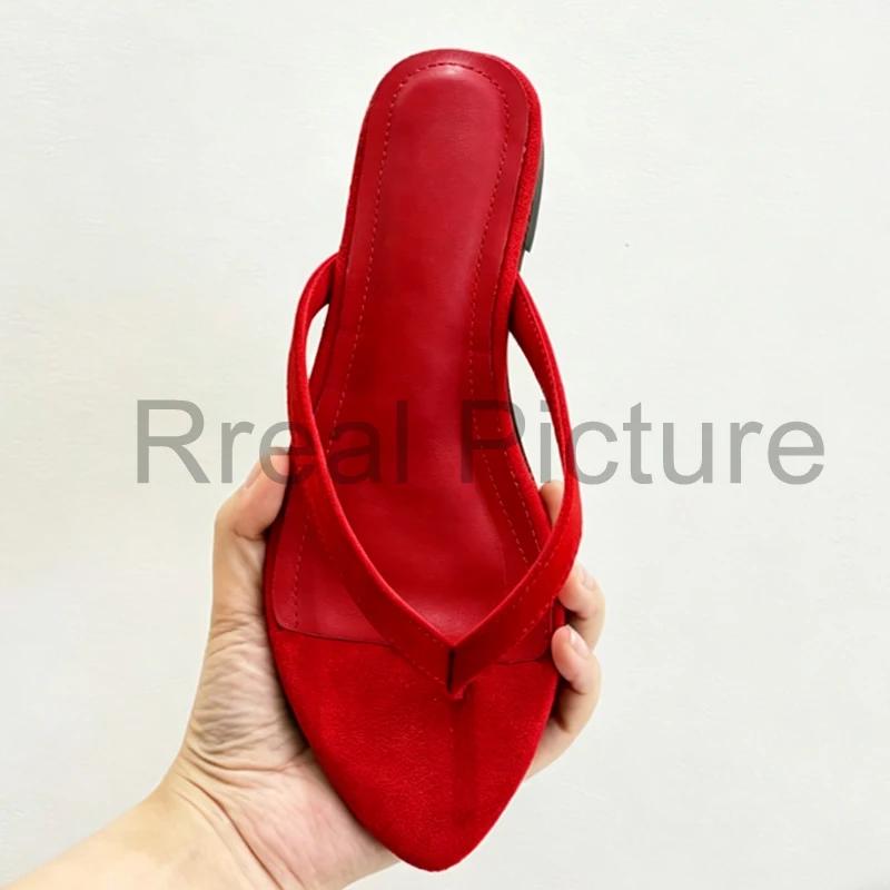 JOZHAMTA – sandales plates en cuir véritable pour femmes, chaussures d'été à la mode, tongs pour dam