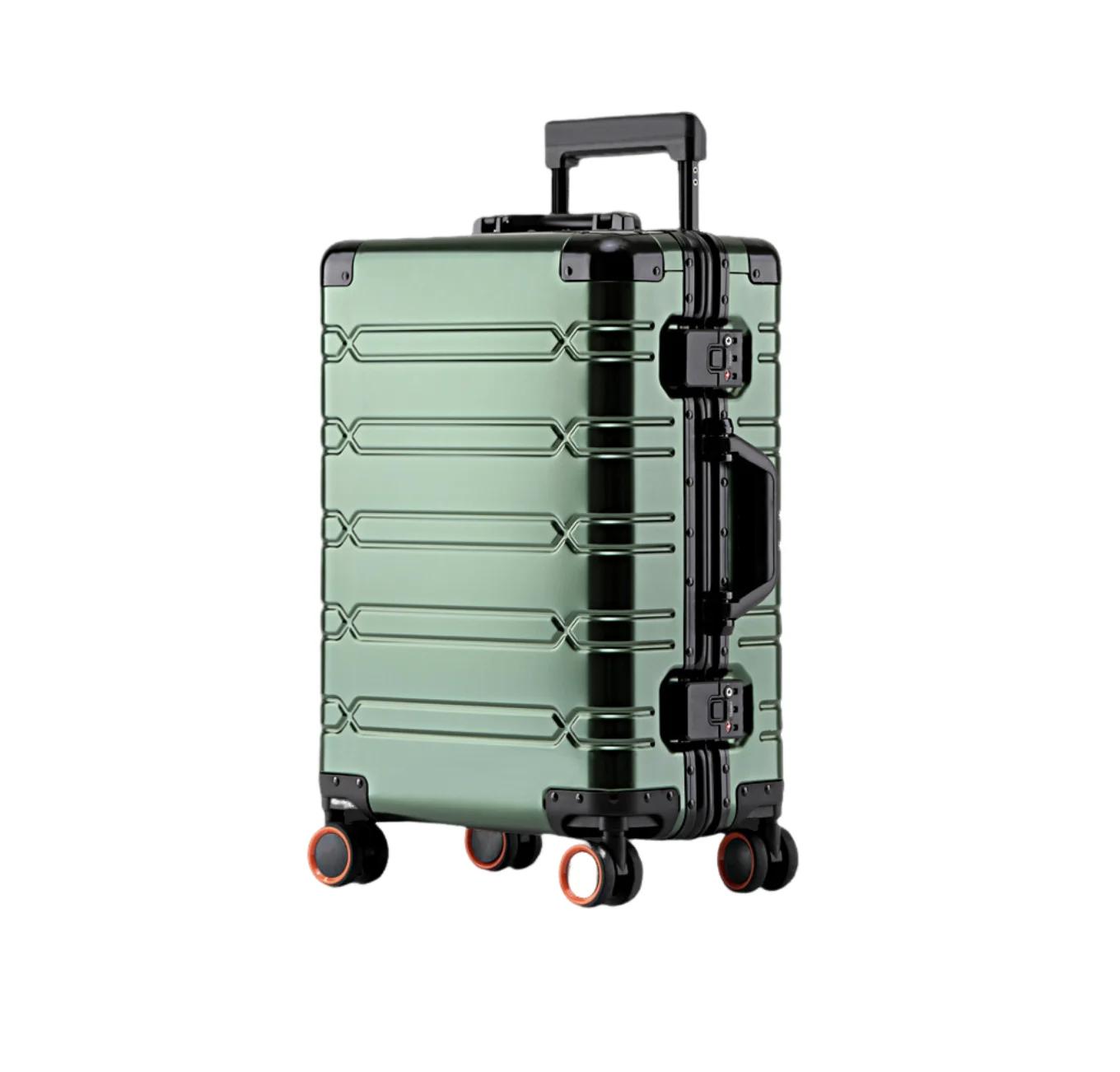 Ensemble de bagages durables de grande capacité, valise en aluminium pour femmes et filles, bagage à