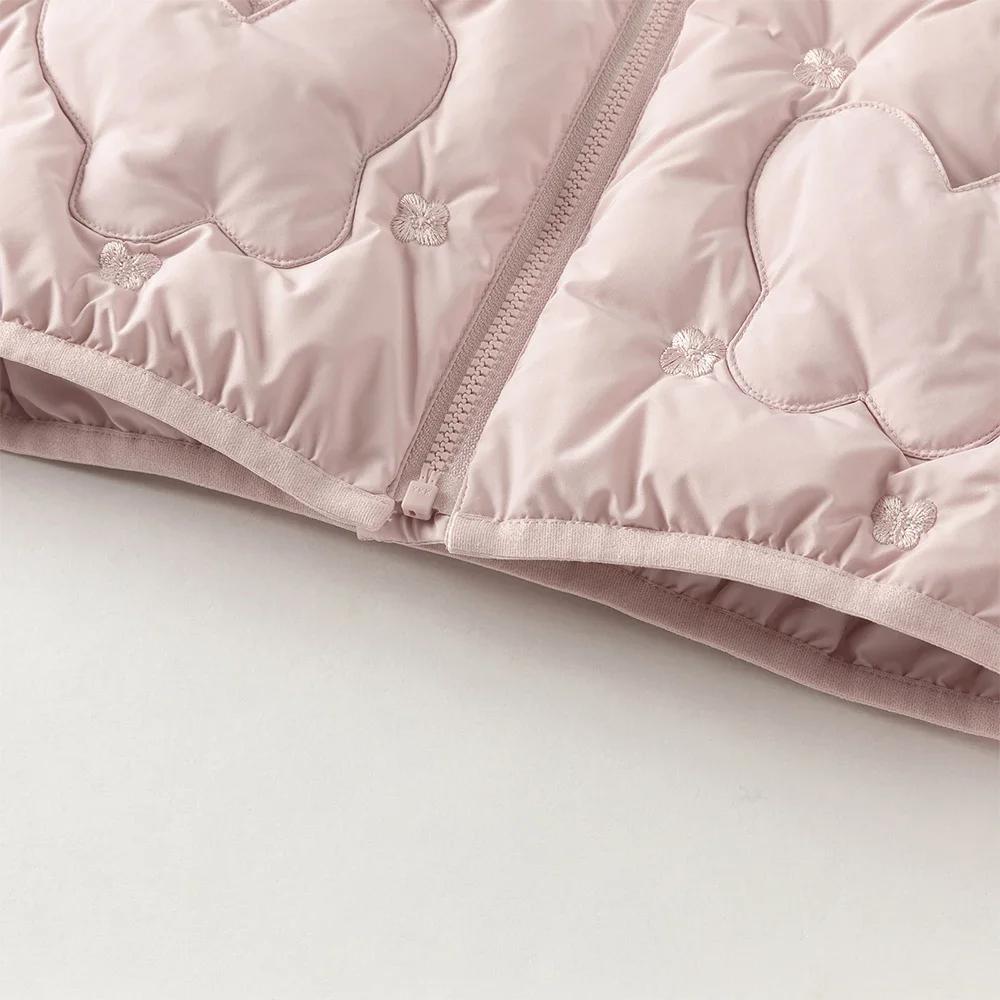 Dave Bella enfants filles Parka hauts hiver mode confortable duvet de canard blanc enfants doux mign