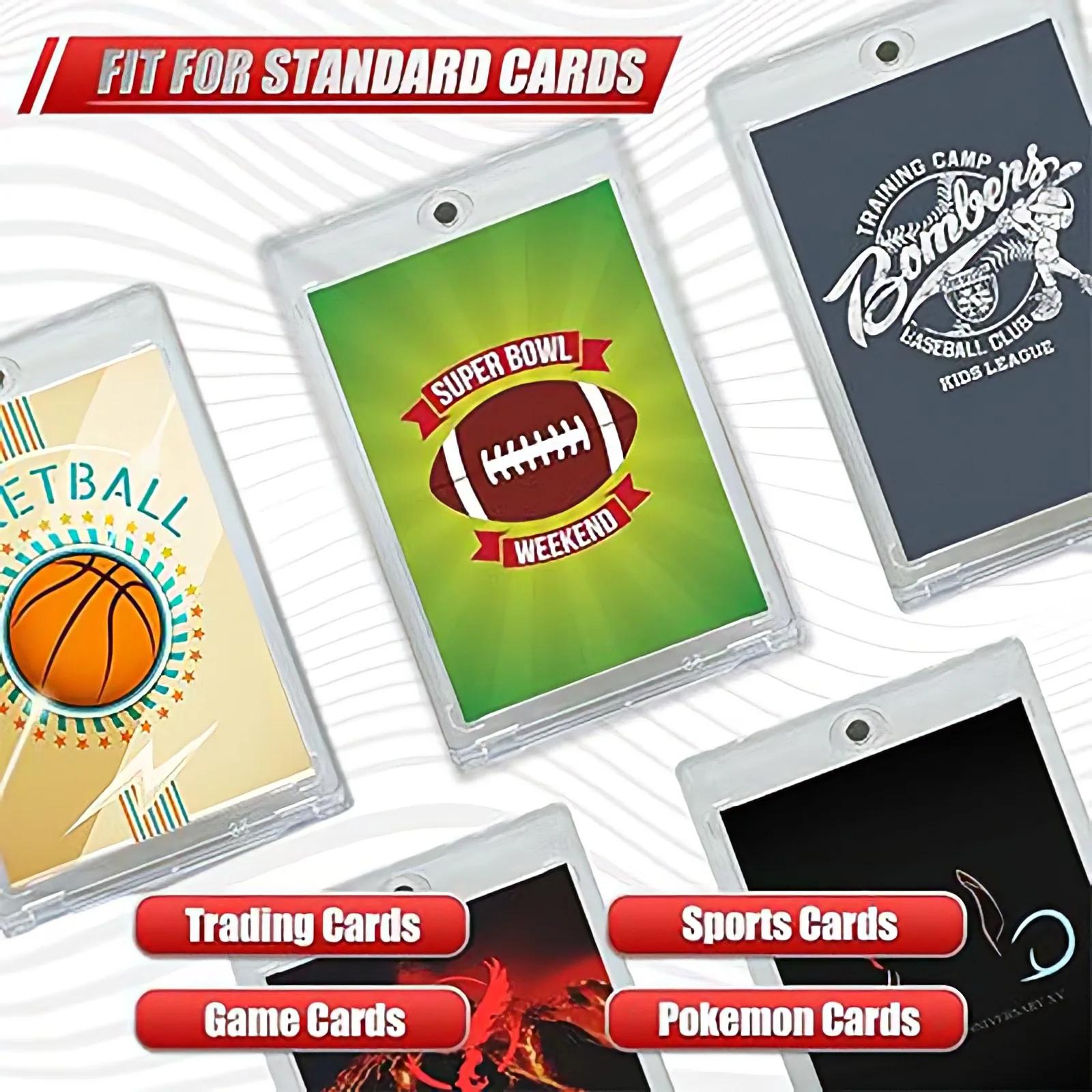 Ensemble de porte-cartes magnétiques 35PT, vitrine adaptée au jeu YuGiOh Pokmon, manches de cartes d