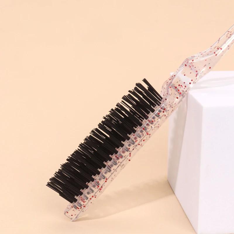 Brosse à cheveux en cristal, utilisée pour combler le côté et l'arrière des cheveux, adaptée aux hom