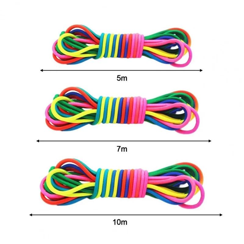 Corde à sauter Super élastique 5-10M, entraînement d'endurance, jouets d'exercice amusants, intérieu