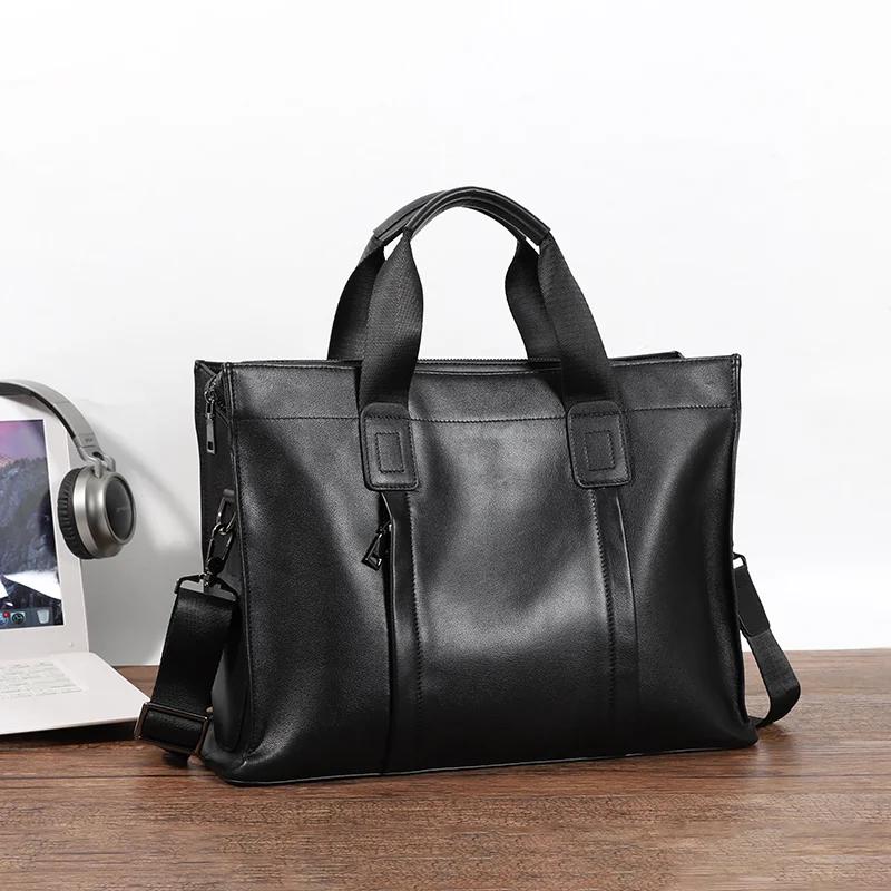 Design-Sac à Main en Cuir group de Vache pour Homme, Étui à Bombes, à la Mode, pour Ordinateur Porta