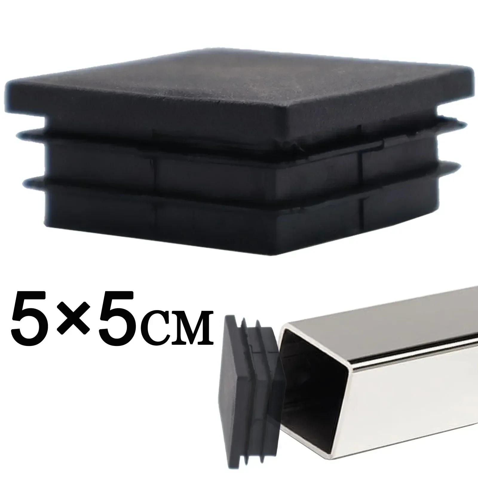 Couvre-pieds de meubles 20 pièces, Double bouchon pour tube carré, chaise anti-rayures et anti-bruit