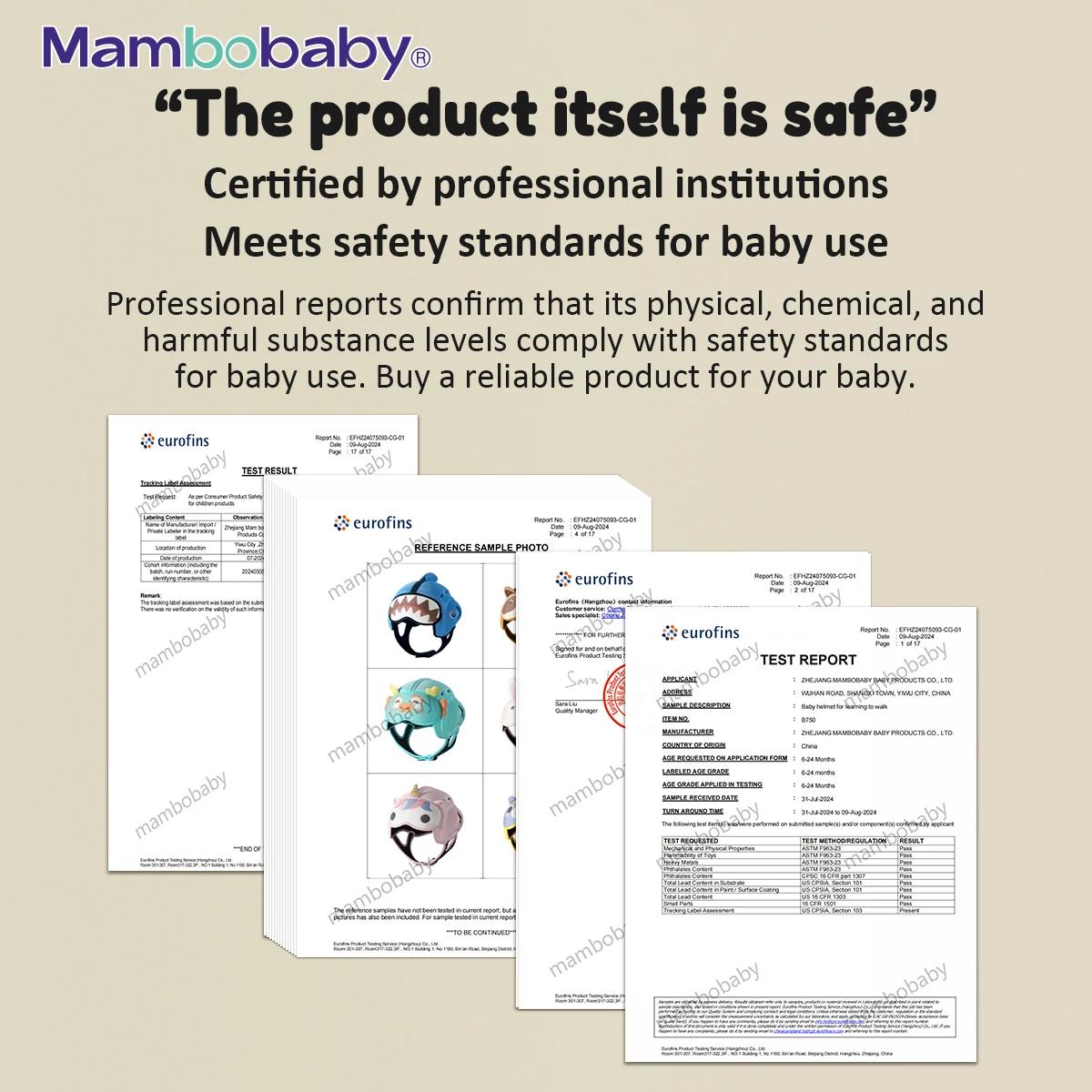 Mambobaby Casque Anti-Choc Safe pour bébé, couvre-chef de protection de tête pour nourrissons, appre