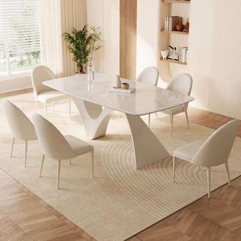 Table à manger nordique étanche ovale salon café hospitalité Table à manger pliante cuisine Mesa De 