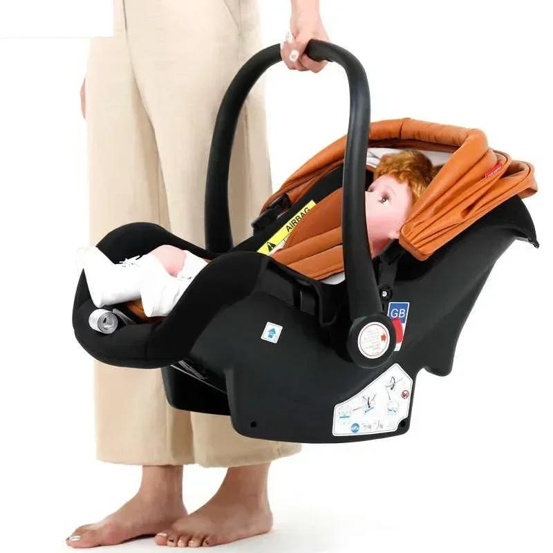 Poussette bébé 3 en 1 avec siège auto, landau pliable pour nouveau-nés, poussette étanche de haute q