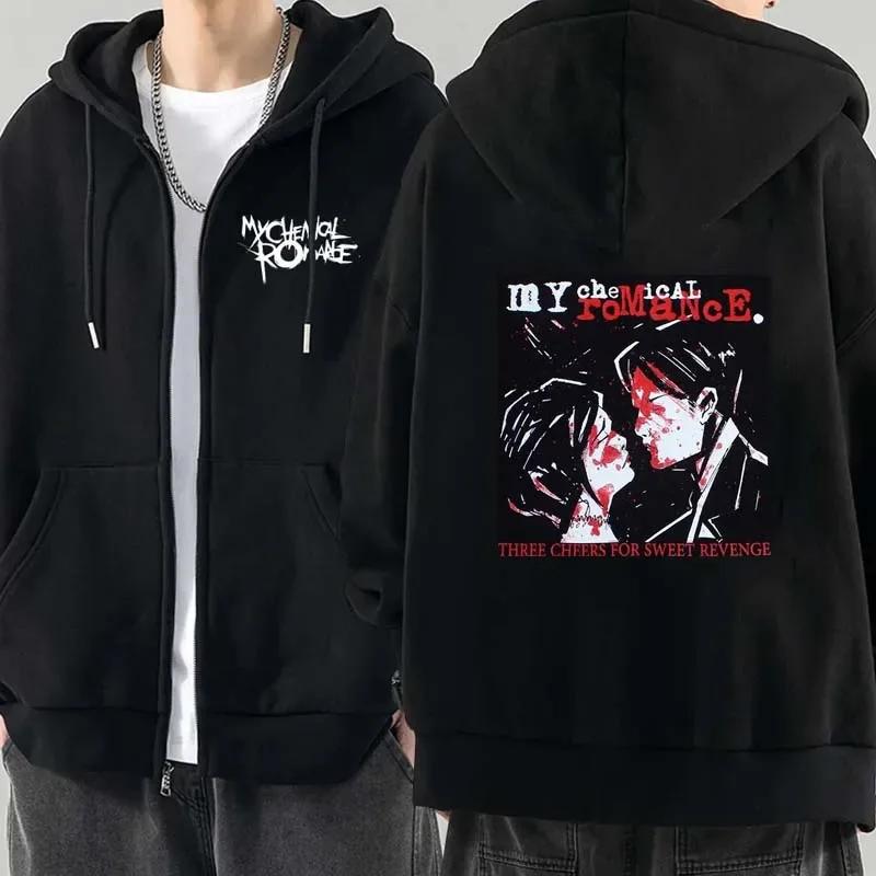 Hommes pulls à capuche de mode veste manteaux ma Romance chimique Mcr Dead sweat à capuche avec ferm