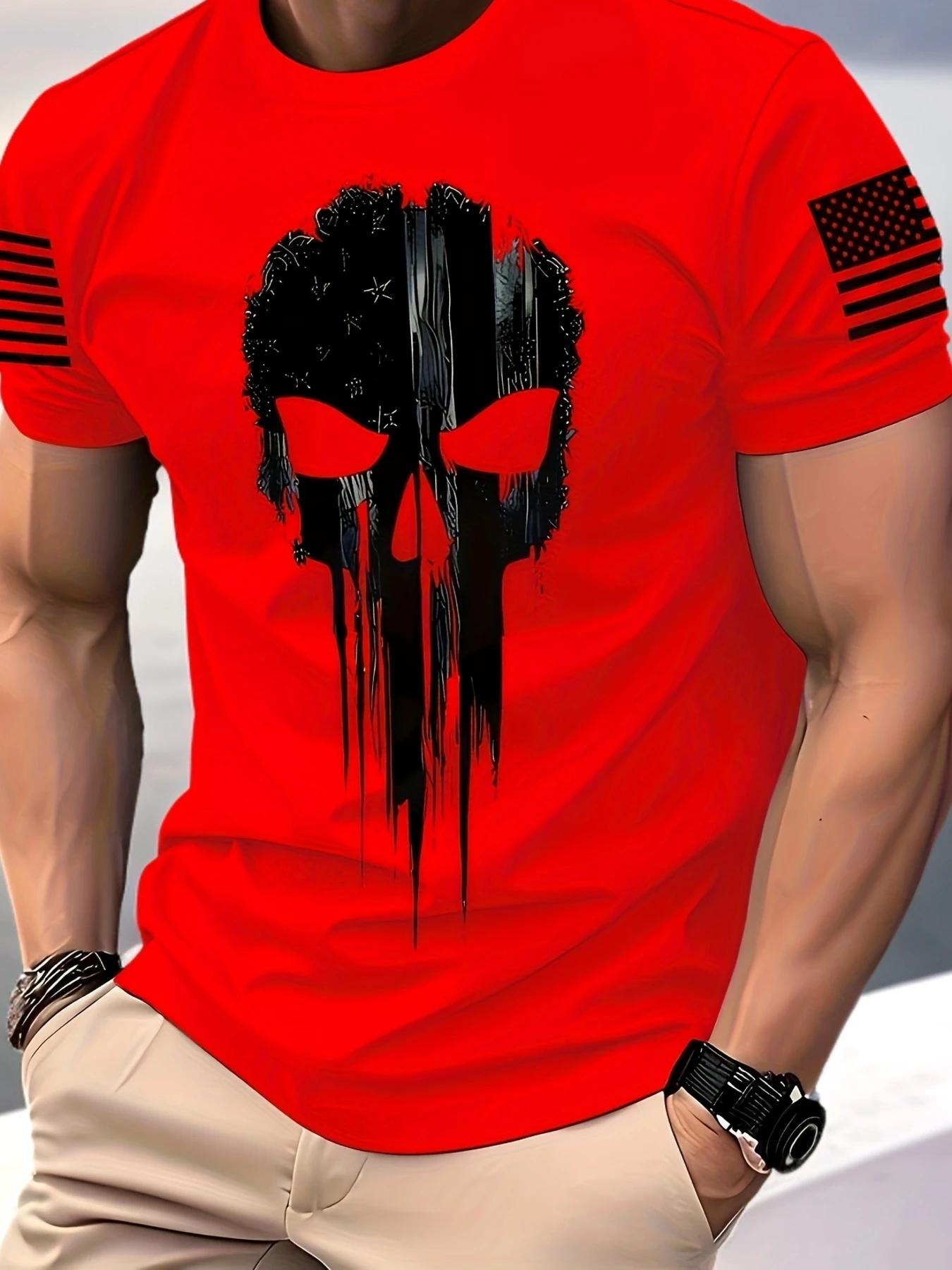Marvel Punisher T-Shirt homme impression numérique super-héros Anime T-Shirt crâne t-shirts