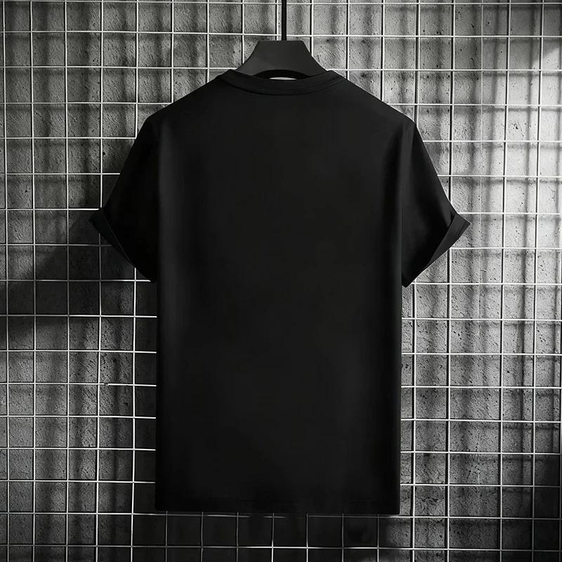2026 été nouveau T-shirt pour hommes de haute qualité 100% coton couleur Pure t-shirts urbain décont