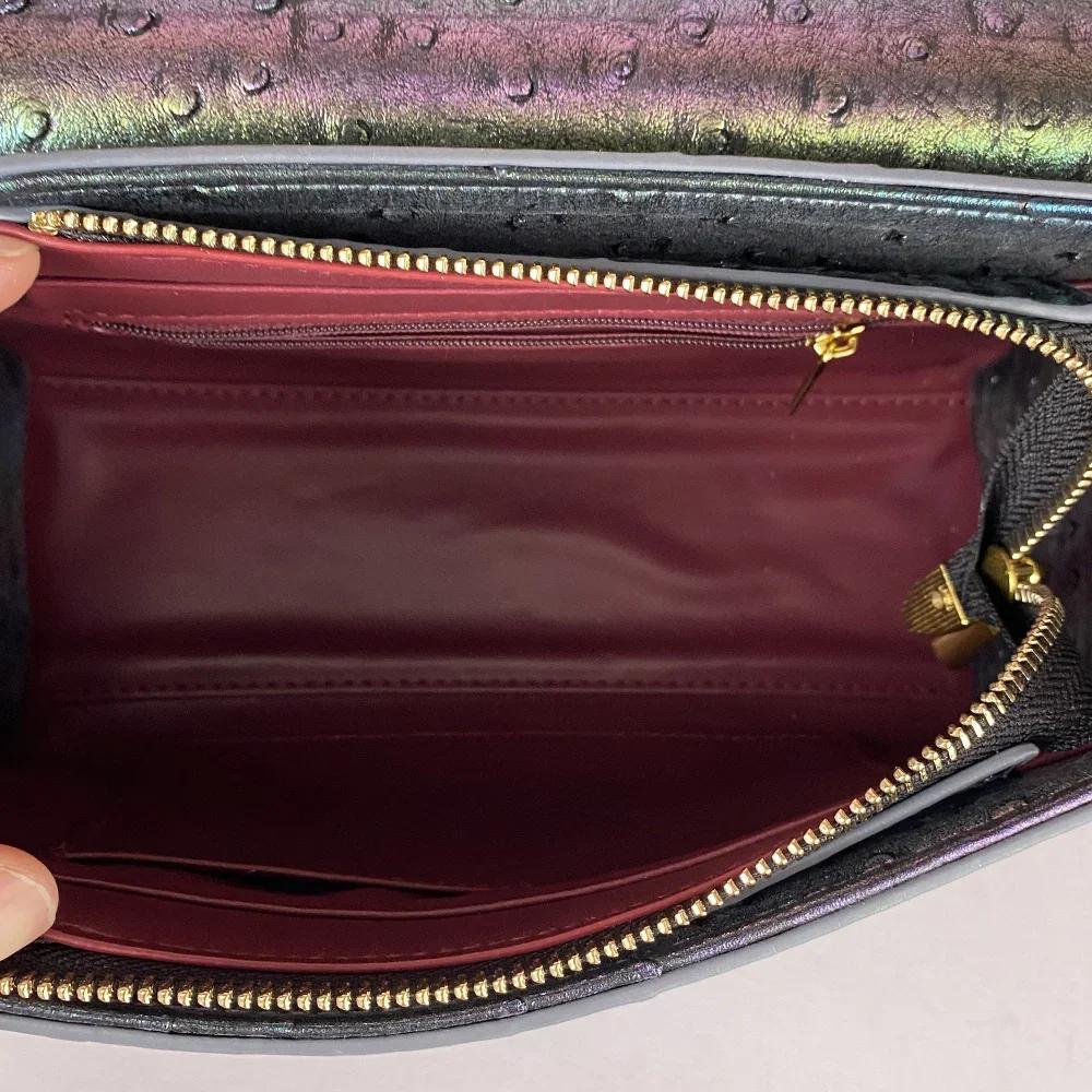 Sac à main à motif d'autruche avancé incrusté de diamants pour femmes, nouveau sac à bandoulière hau