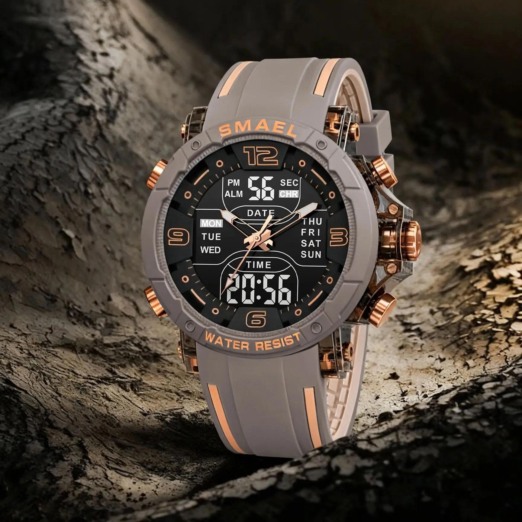 SMAEL marque 8140 étanche livraison directe montre réveil veilleuse jeune mode affaires Quartz Sport