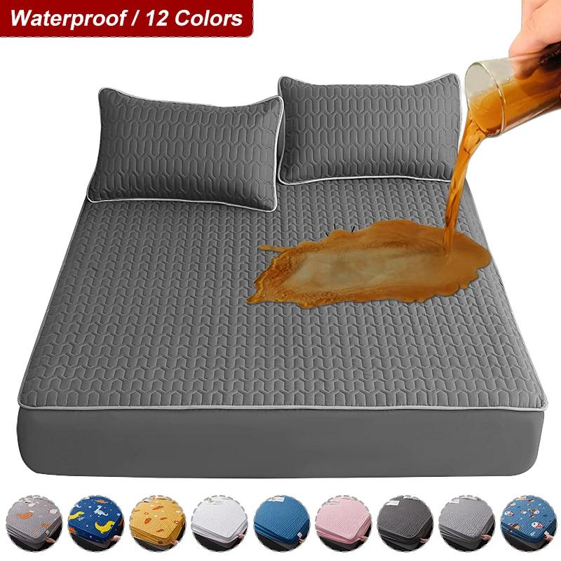 Housse de matelas épaisse et imperméable, tapis matelassé en Latex, couvre-lit, drap-housse de prote
