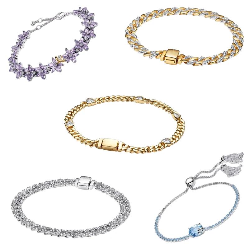 Chaîne de montre élégante et luxueuse en argent pur 925 multicolore, très vendue, magnifiques cadeau