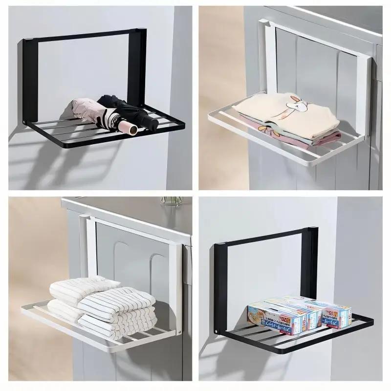Étagère latérale magnétique en métal pour Machine à laver, gain de place, porte-vêtements pliant, sa