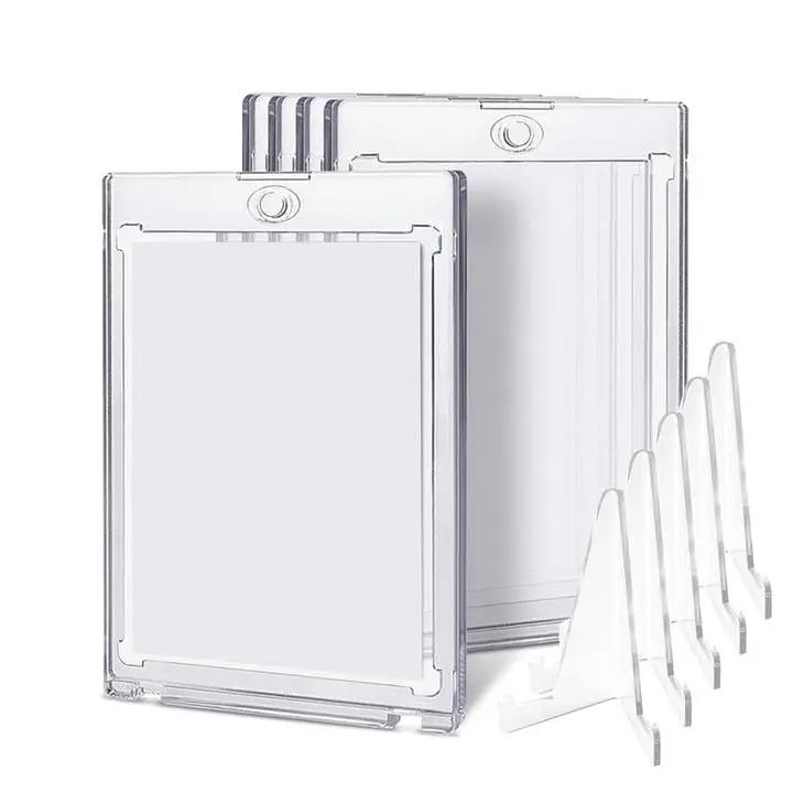 Ensemble de porte-cartes magnétiques 35PT, vitrine adaptée au jeu YuGiOh Pokmon, manches de cartes d