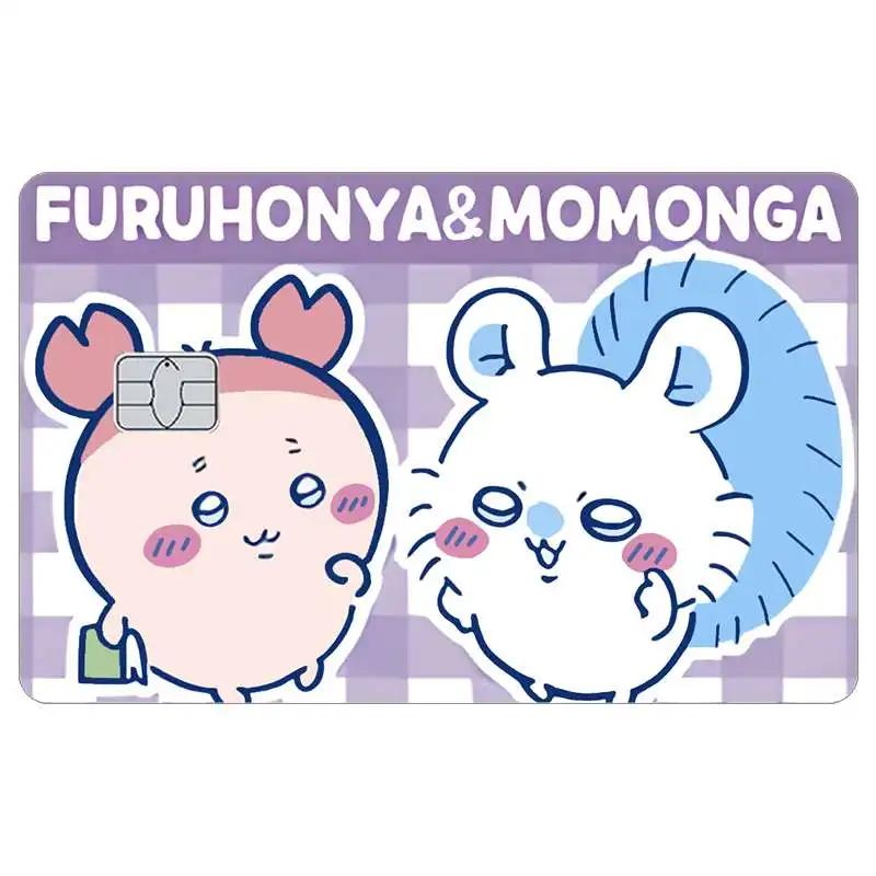Autocollants pour cartes de crédit Cartoon Kawaii Chiikawas, autocollants mignons mats pour VISA, JC