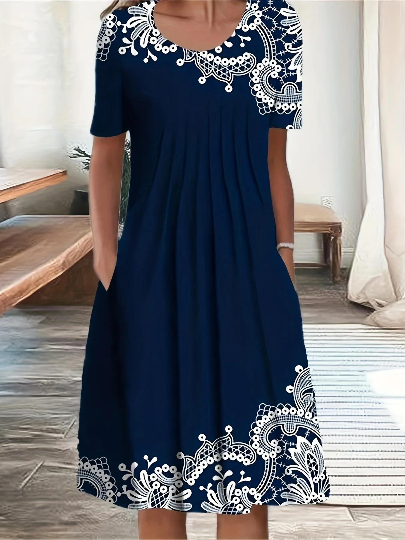 Grande taille mode femmes élégantes robe ample tenue décontractée femmes robe nouveau tempérament