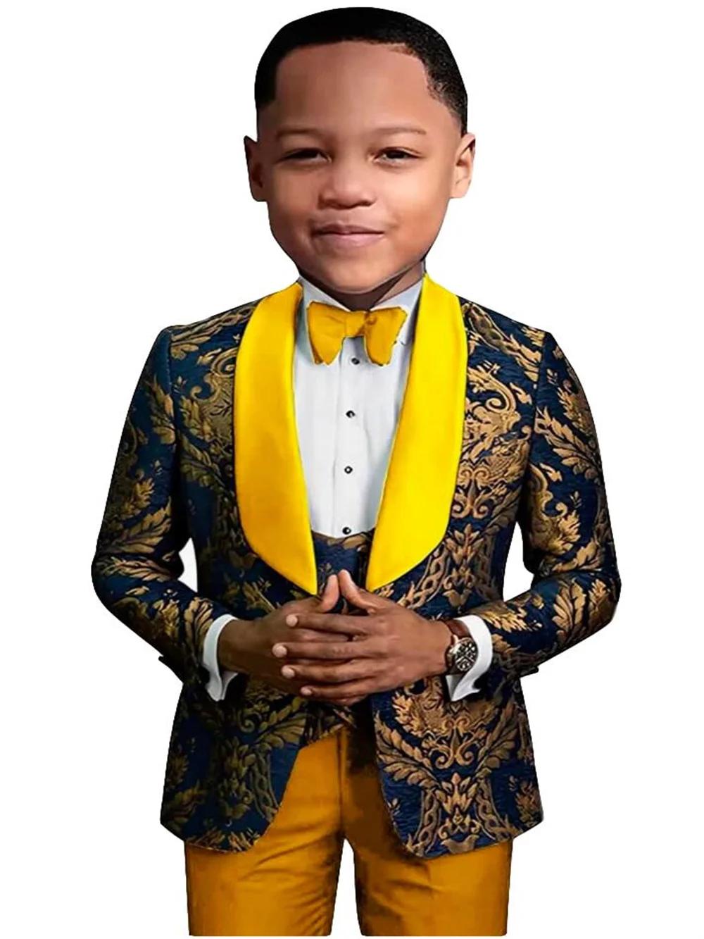Txjojn 4 pièces ensemble de costume habillé coupe ajustée pour Occasion formelle beaux garçons ensem