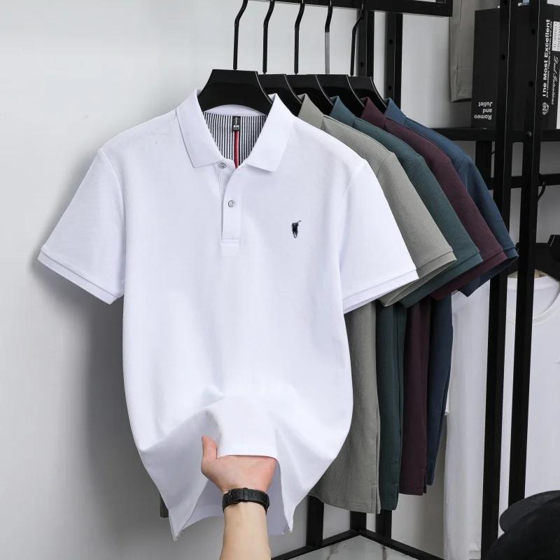 Polo à manches courtes 100% coton haut de gamme marque de luxe mode Paul poney broderie Golf hommes 