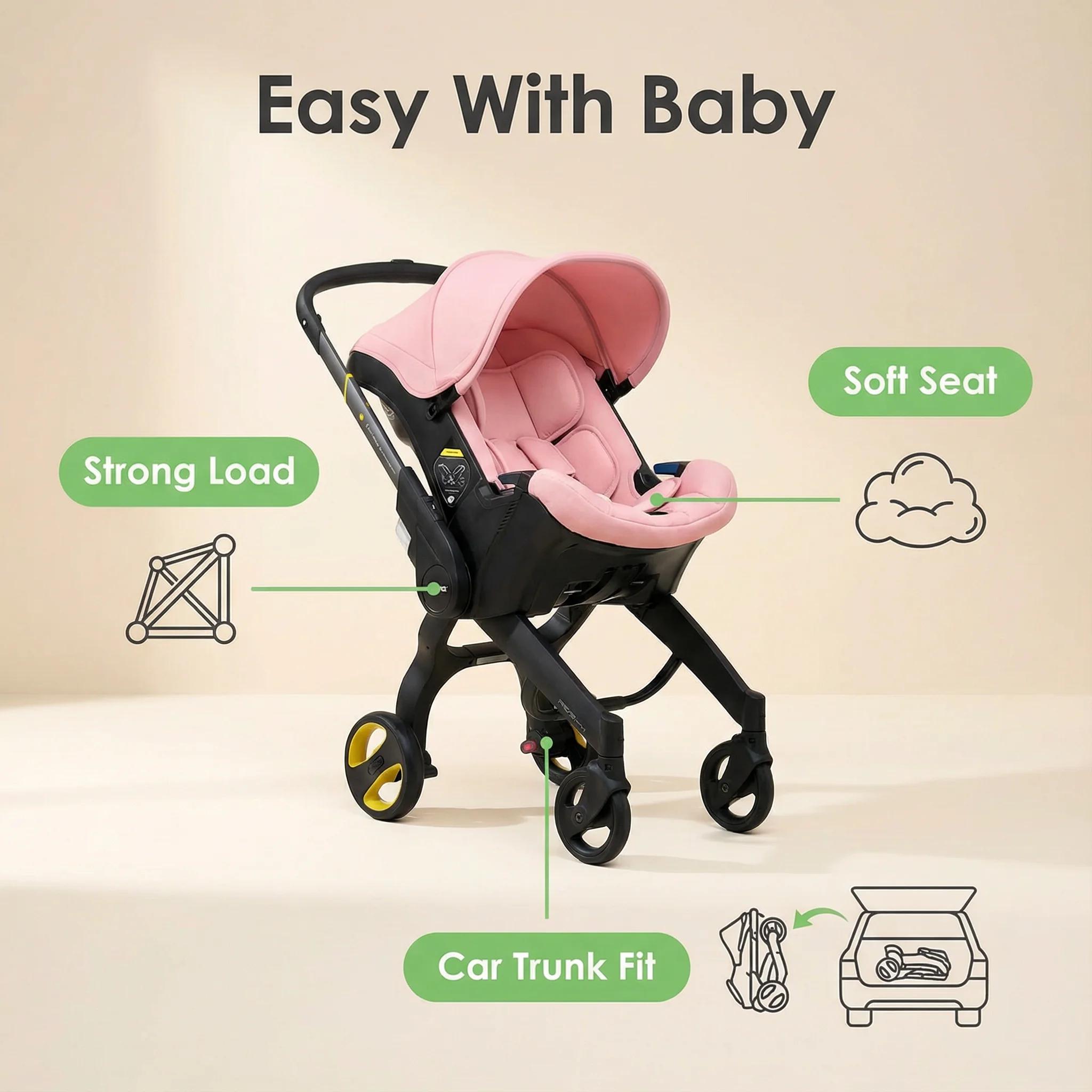 Poussette bébé ultra-légère multifonctionnelle – Pliable, réversible, pour nouveau-nés et tout-petit