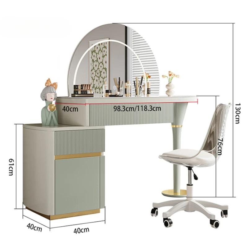 Organisateur moderne rangement vanité Table miroir filles femmes Unique maquillage vanité bureau gai