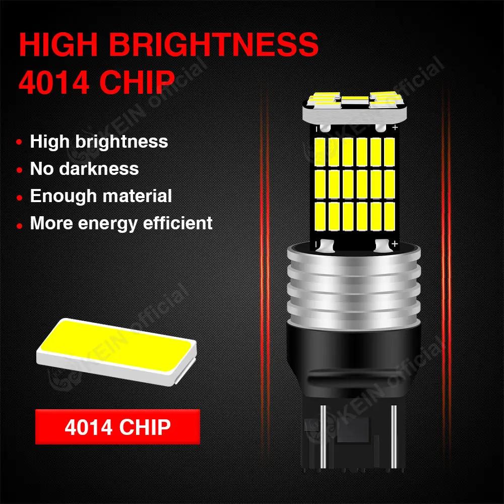 KEIN 2 pièces 7 couleurs P21W 1156 1157 ampoule Led BA15S BAY15D T20 7440 7443 W21W 45SMD 4014 clign