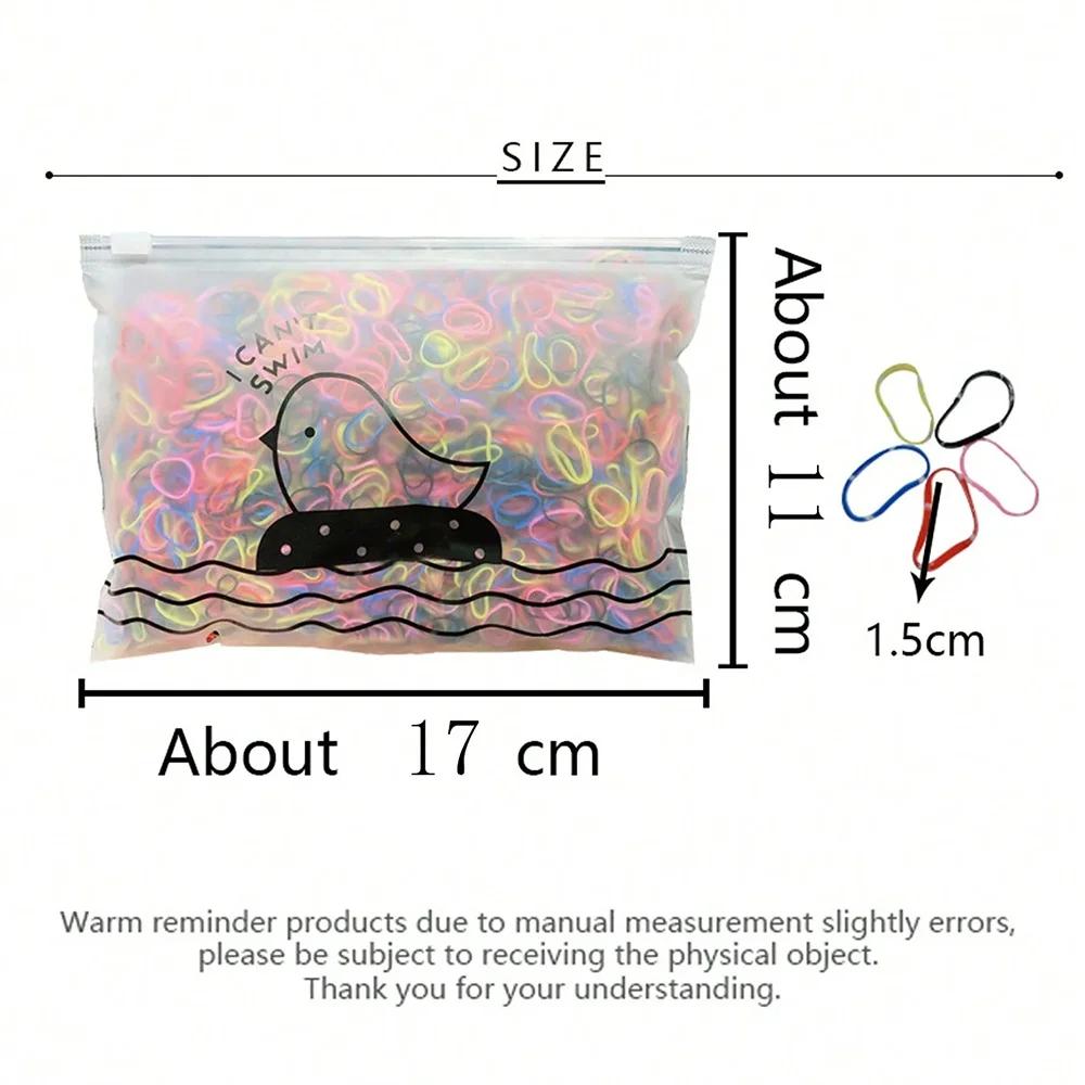 1000/2000 pièces couleur enfants élastique jetable noir Transparent haute élasticité aucun dommage a