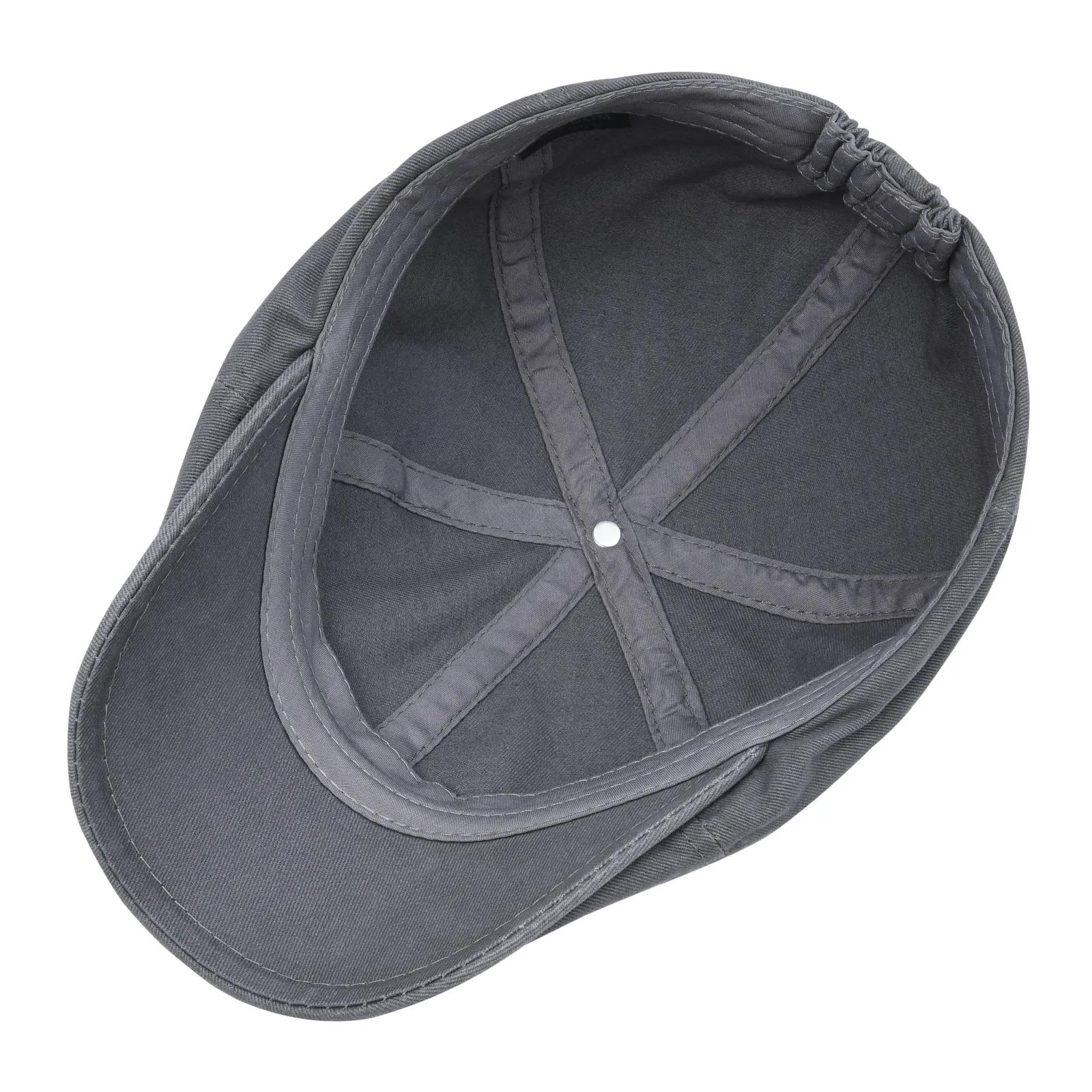 Casquette plate en coton pour homme VOBOOM, style newsboy, cabbie, Gatsby, Ivy, Irish, 6 panneaux, a