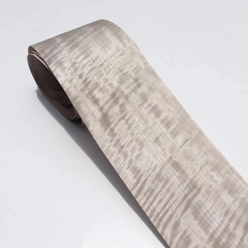 Plaque de Placage en Bois d'Érable Naturel, Ombre Blanche et Dorée, Décoration de Glissière de Meubl