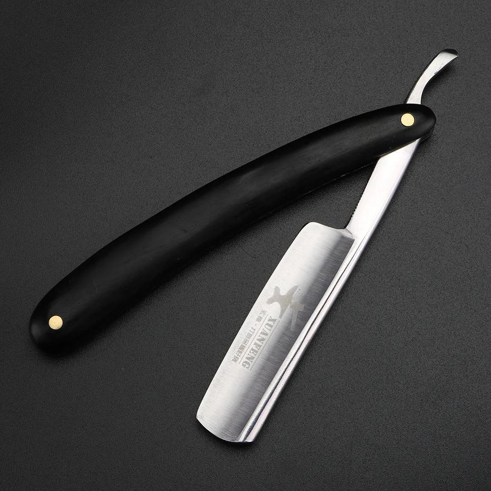 XUAN FENG rasoir pliant traditionnel acier trempé haute dureté rasoir droit pointu rasoir pour homme