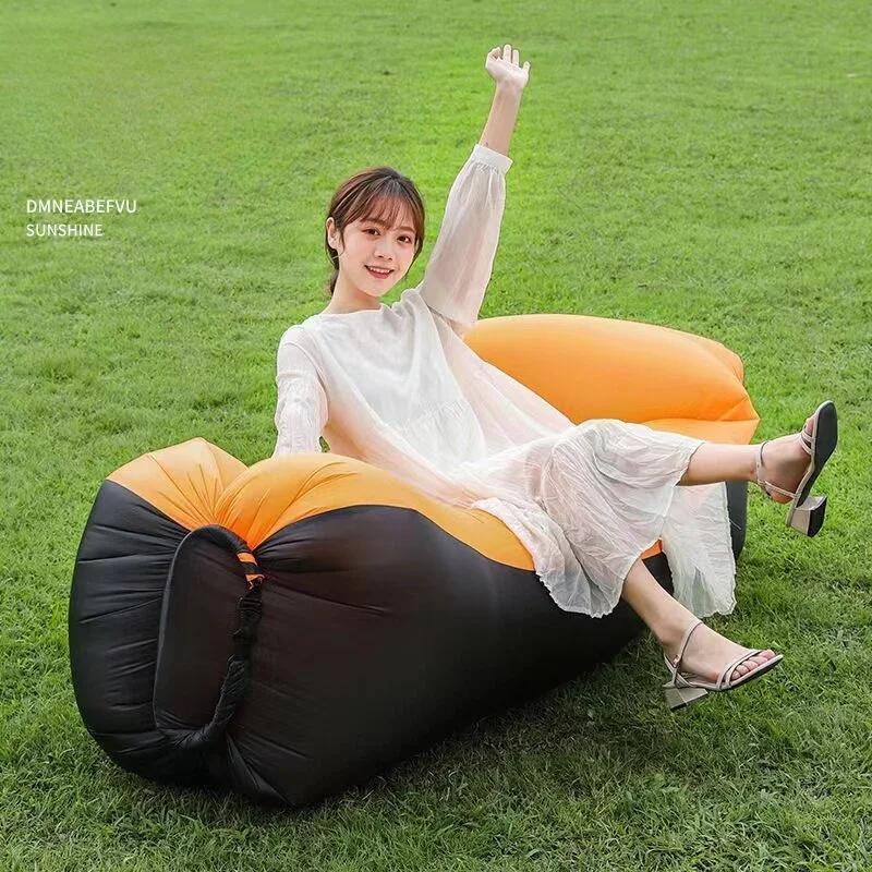 Canapé-lit gonflable rapide, produits d'extérieur, tendance 2024, sac de couchage de bonne qualité, 