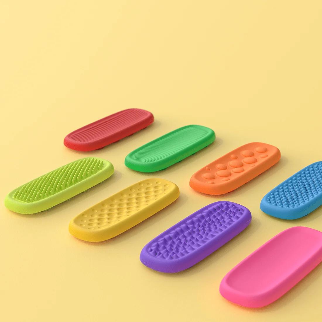 Bande sensorielle en Silicone, jouets Fidget pour enfants, décompression d'autisme, jouet apaisant, 