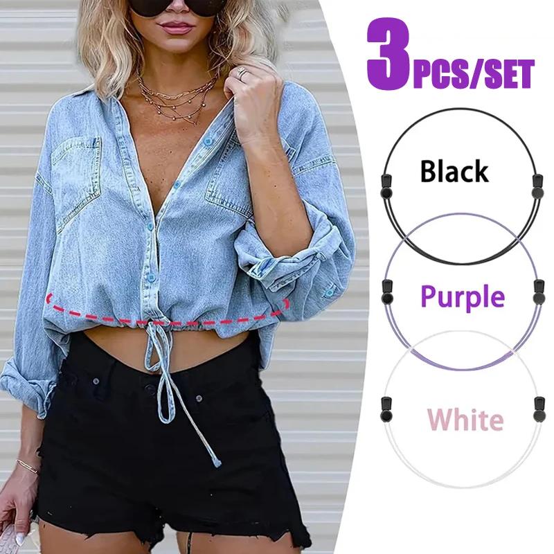 Bande d'outils élastique réglable pour femmes, 3 pièces, accessoire de vêtements à la mode pour chem