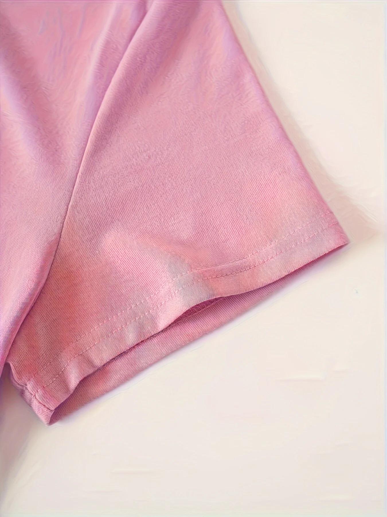 Haut polyvalent à manches courtes pour femmes, élégant, décontracté, col rond, Style sportif d'été, 