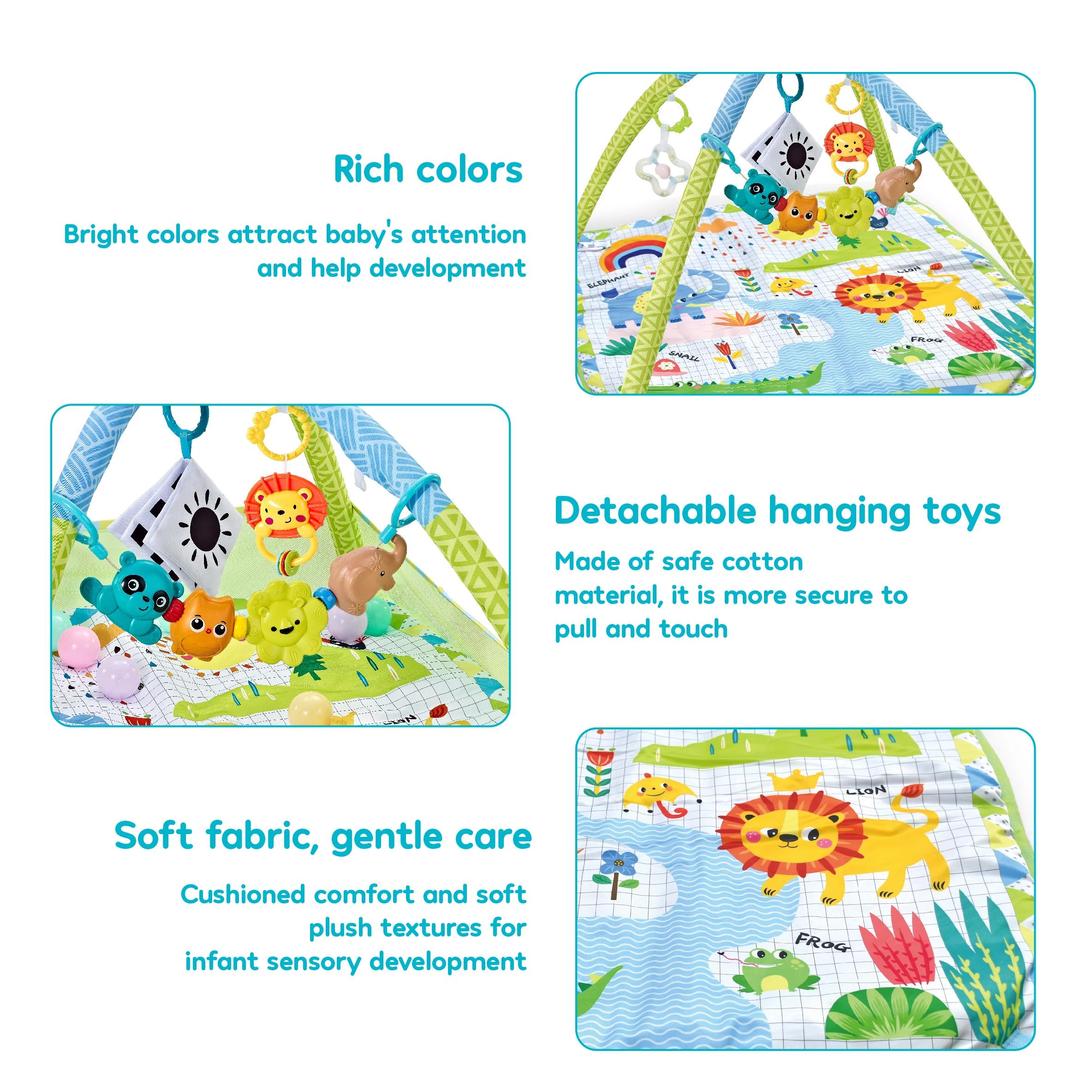 Cadre de Fitness multifonctionnel pour bébé, tapis de jeu pour bébé, couverture de jeu rampant, supp