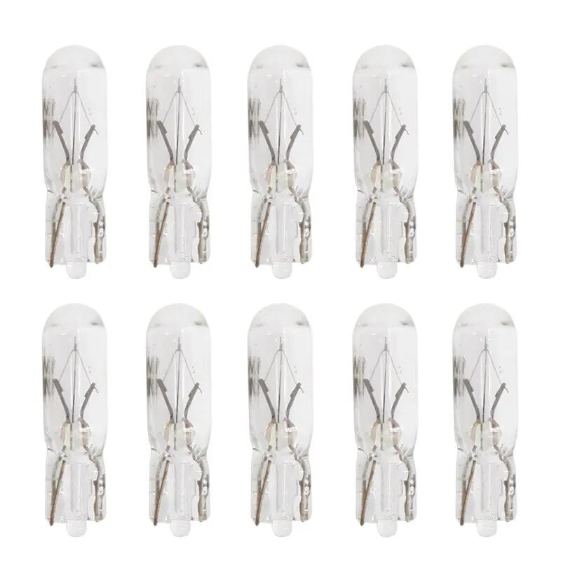 Lampe halogène T5 12v 1.2w W2W, 10 pièces, ampoules pour tableau de bord, éclairage d'intérieur de v