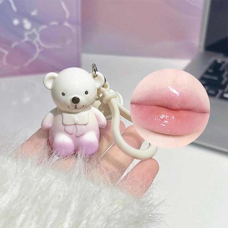 ART VALUE Ensemble de maquillage ours mignon comprenant 6 * rouge à lèvres liquide mat, 2 * ornement