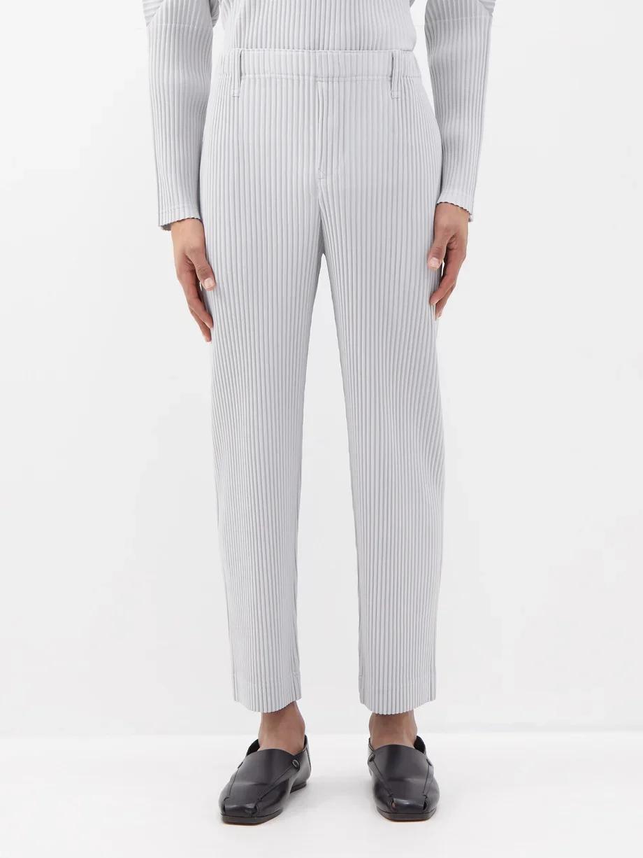 Miyake plissé hommes pantalon Baggy pantalon droit mode pantalons décontractés Style japonais Miyake